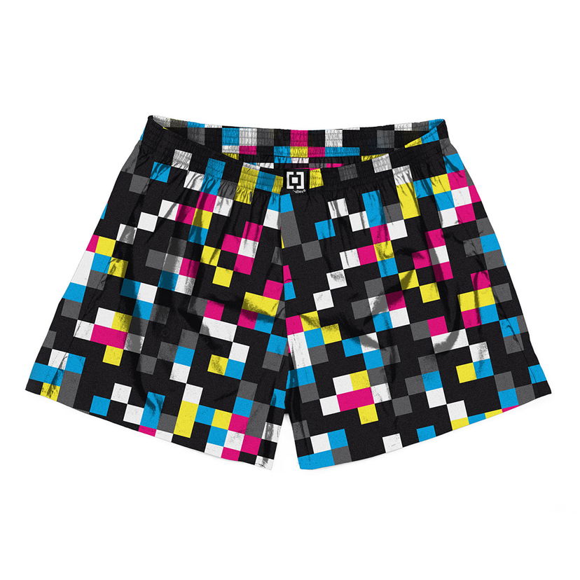 Boxare Horsefeathers Boxers Manny Boxer Shorts Cmyk Check Svart | AM167D
