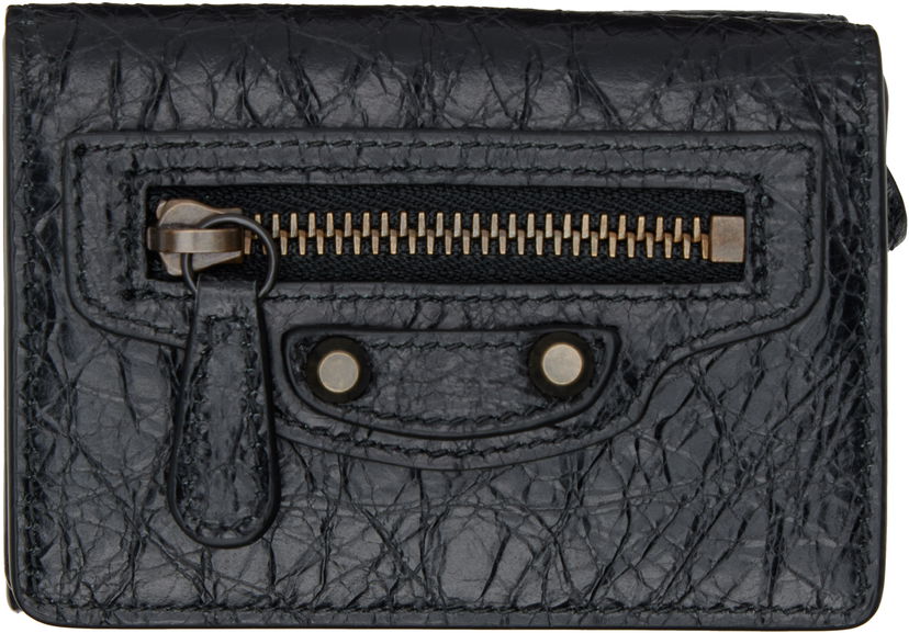 Plånbok Balenciaga 'Le City' Mini Leather Wallet Svart | 810669 2ABFY