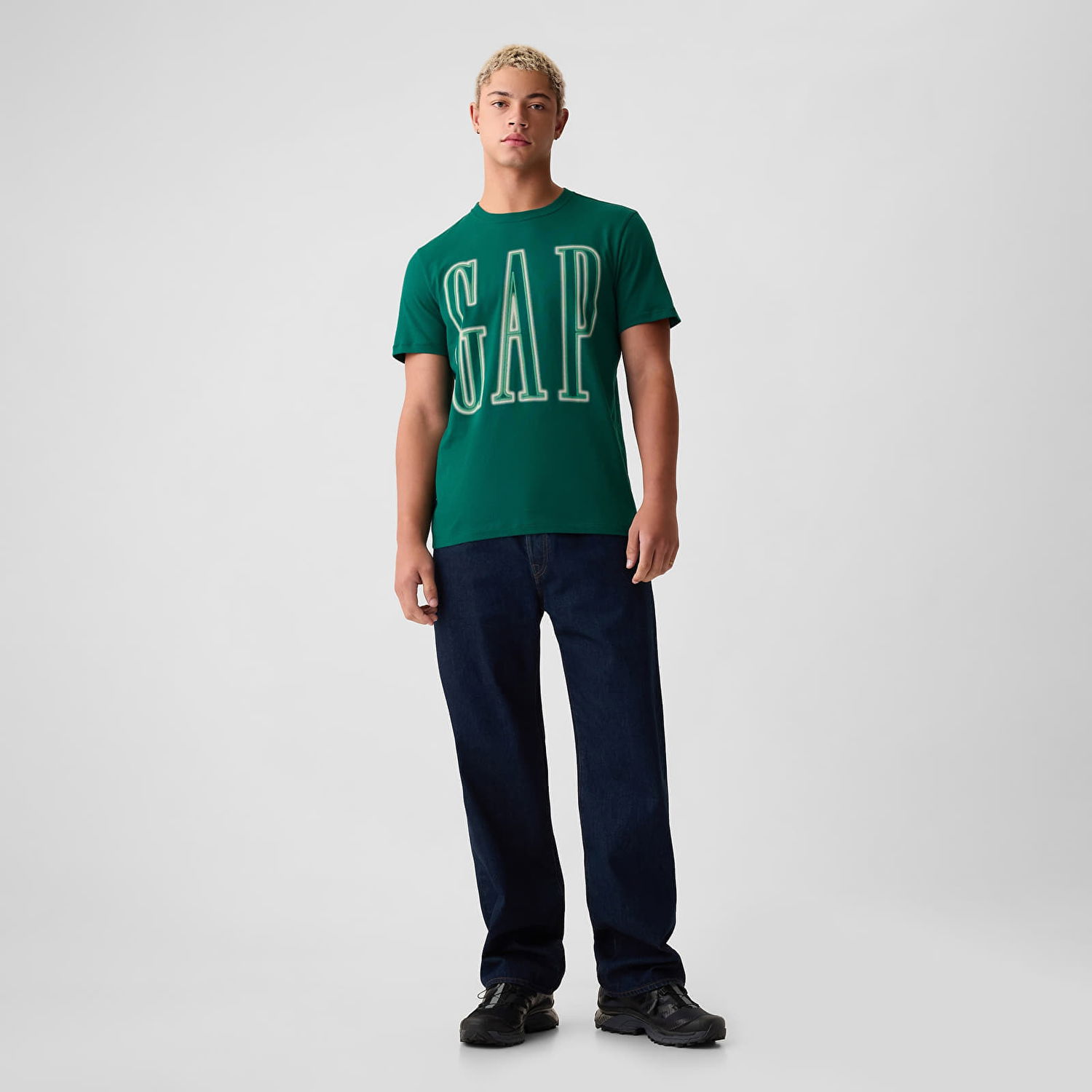 T-shirt GAP Neon Logo Tee Aventurine Green 195421 Grön | 884728-00, 1