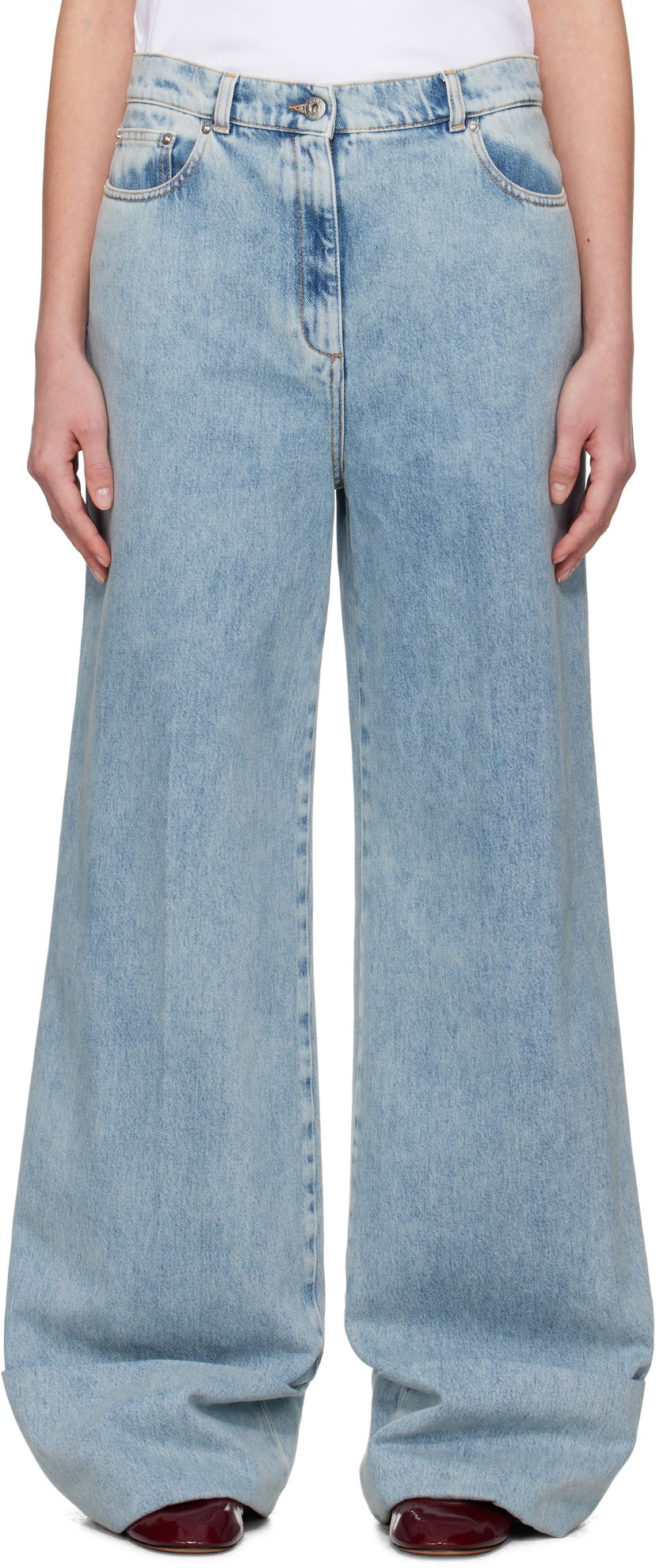 Jeans LANVIN Lanvin Wide-Leg Jeans Blå | RW-TR0310-D087-P25