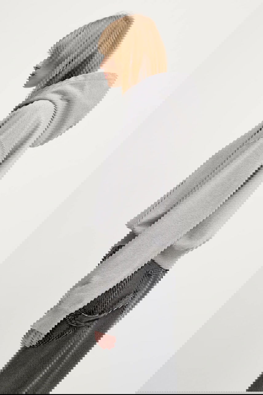 Sweatshirt JW Anderson JW Anderson Anchor Embroidery Cropped Hoodie Grå | JW0216.PG1719.907, 1