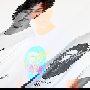 T-shirt BAPE Space Ape Head Tee White Vit | 001TEK701016F WHT, 1
