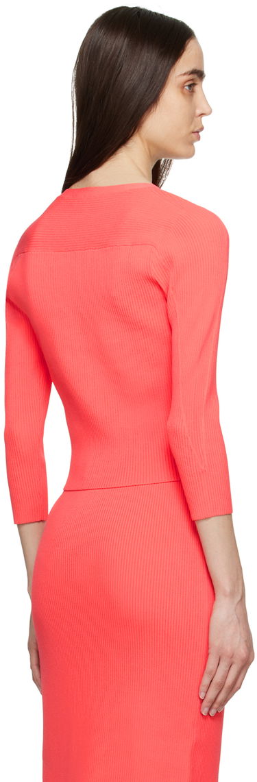 Sweater rag & bone rag & bone Asher Ribbed Knit Cardigan Röd | WAS23S025YL25, 2