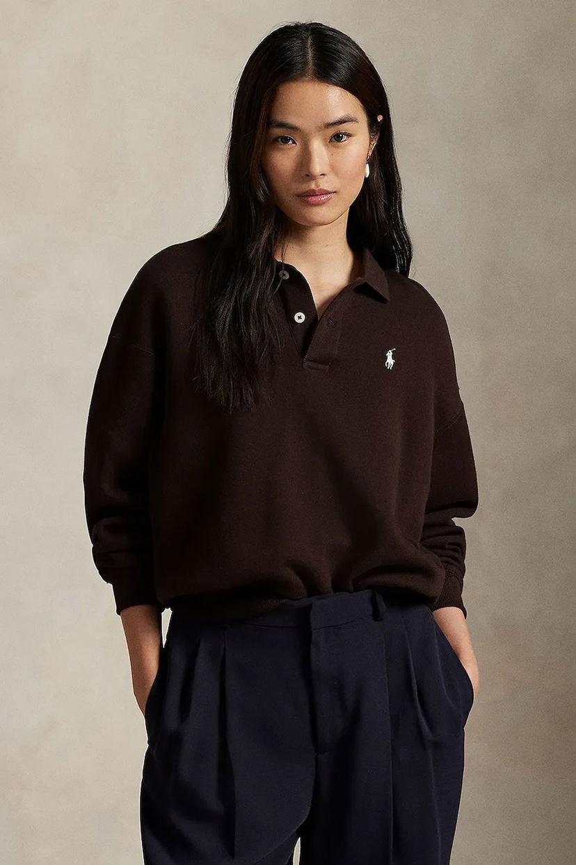 Sweatshirt Polo by Ralph Lauren ARCTIC FLEECE Polo Sweatshirt Brun | 211947966009