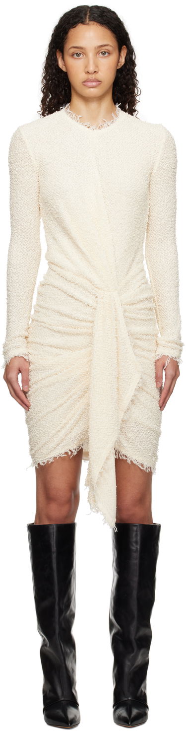 Klä ISABEL MARANT Isabel Marant Ophelie Bouclé Minidress Vit | 25PRO0679FA-C1K01I, 0