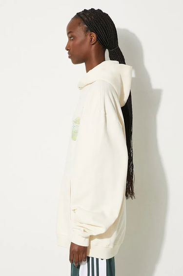 Sweatshirt Filling Pieces Hoodie Print Beige | 80634019936, 1