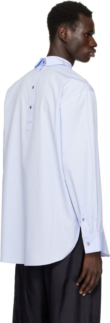 Skjorta Dries Van Noten Dries Van Noten Turtleneck Shirt Blå | 251-020704-1466, 2