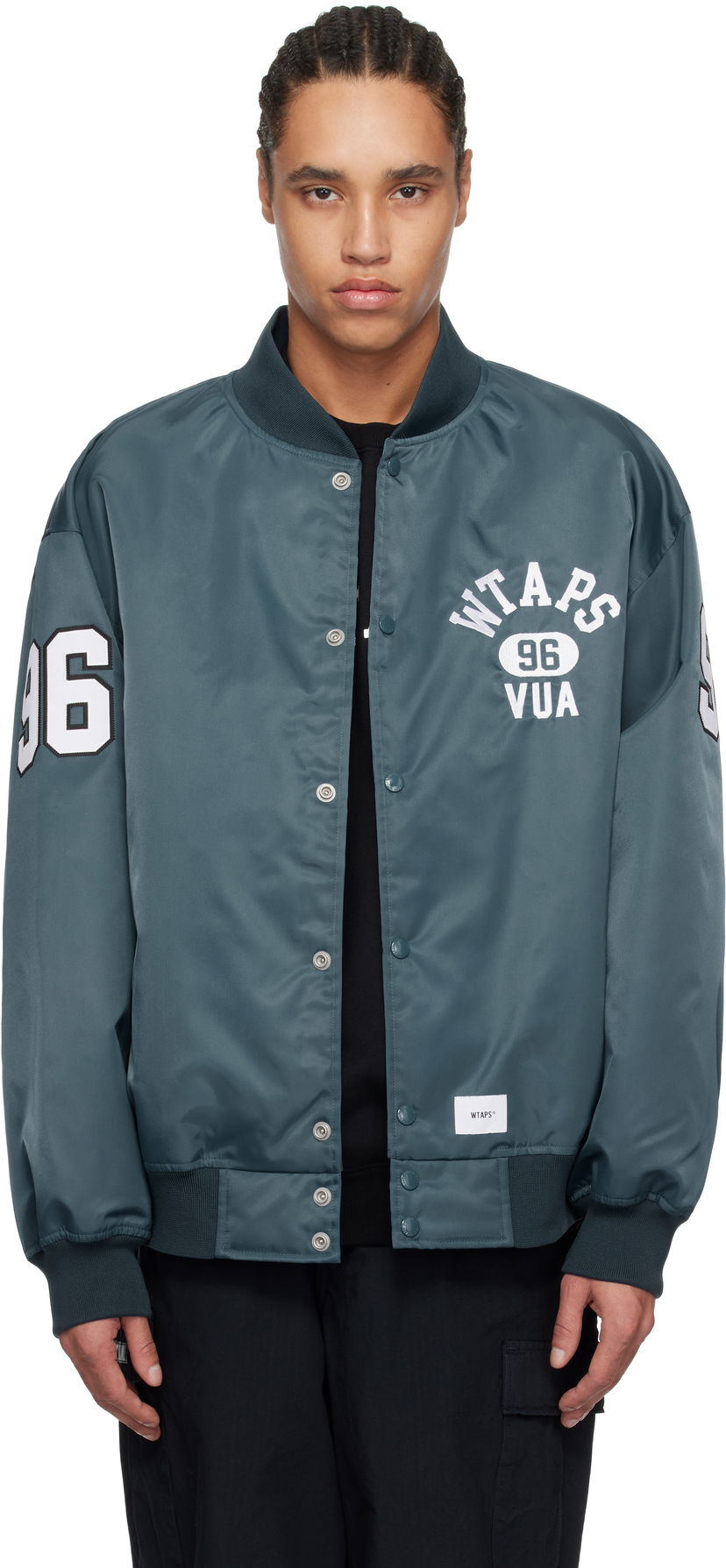 Bomberjacka WTAPS WTAPS Nylon Team Jacket Grön | 251TQDT-JKM02