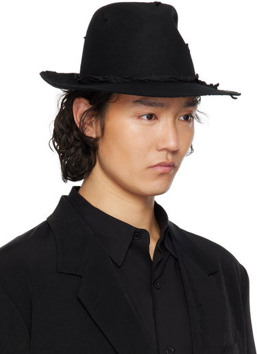 Hatt Yohji Yamamoto YOHJI YAMAMOTO Wool Soft Hat Svart | HP-H05-160, 1