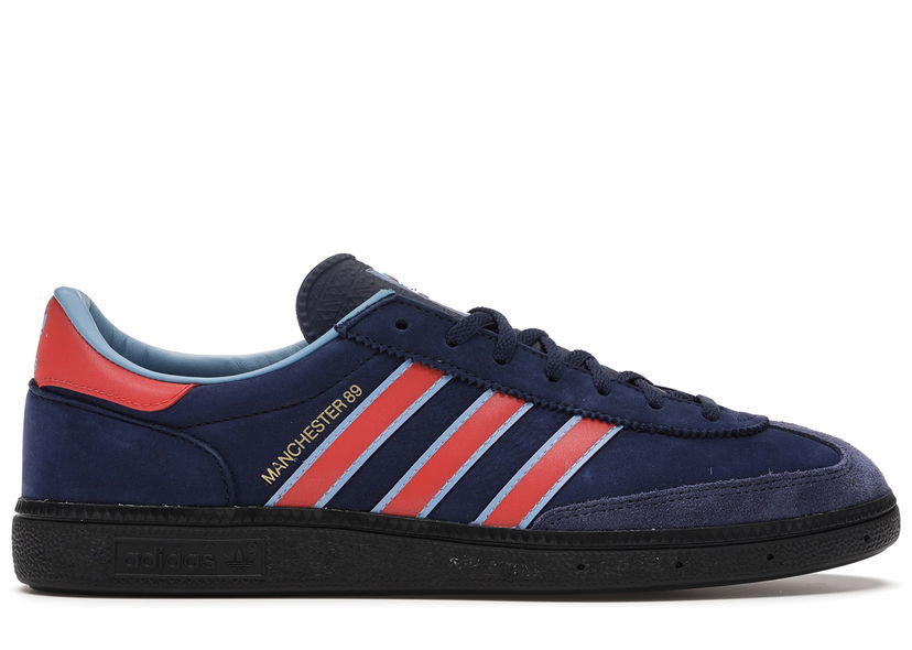 Kläder adidas Originals Manchester 89 SPZL Dark Blue Brun | FX1500