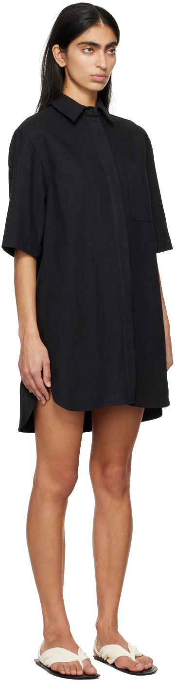 Klä Loulou de Saison Loulou de Saison Basava Mini Shirt Dress Svart | BASAVA, 1
