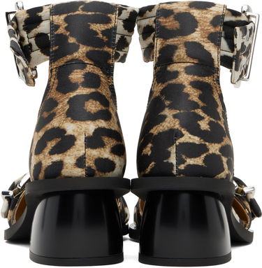 Sneakers och skor GANNI GANNI Buckle Open Cut Heels Brun | S2863, 1