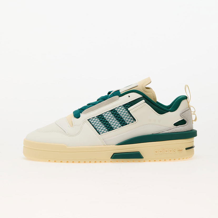 Sneakers och skor adidas Originals Forum Mid Low Ivory/ Off White/ Collegiate Green Vit | IH7804