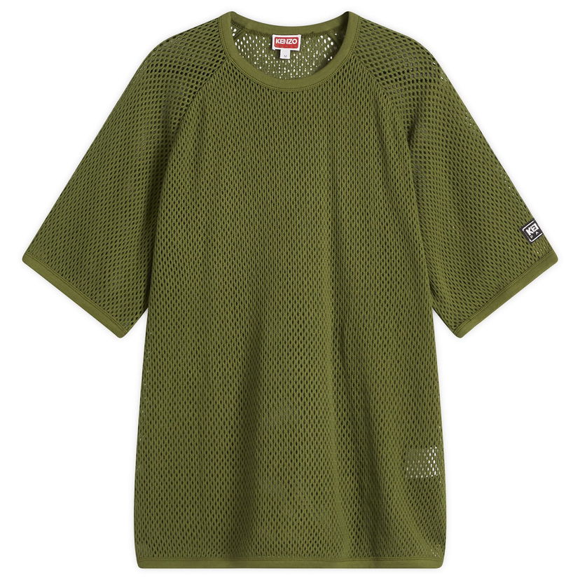 T-shirt KENZO Kenzo Men's Oversized Mesh T-Shirt Grön | FF55TS4794CA-50