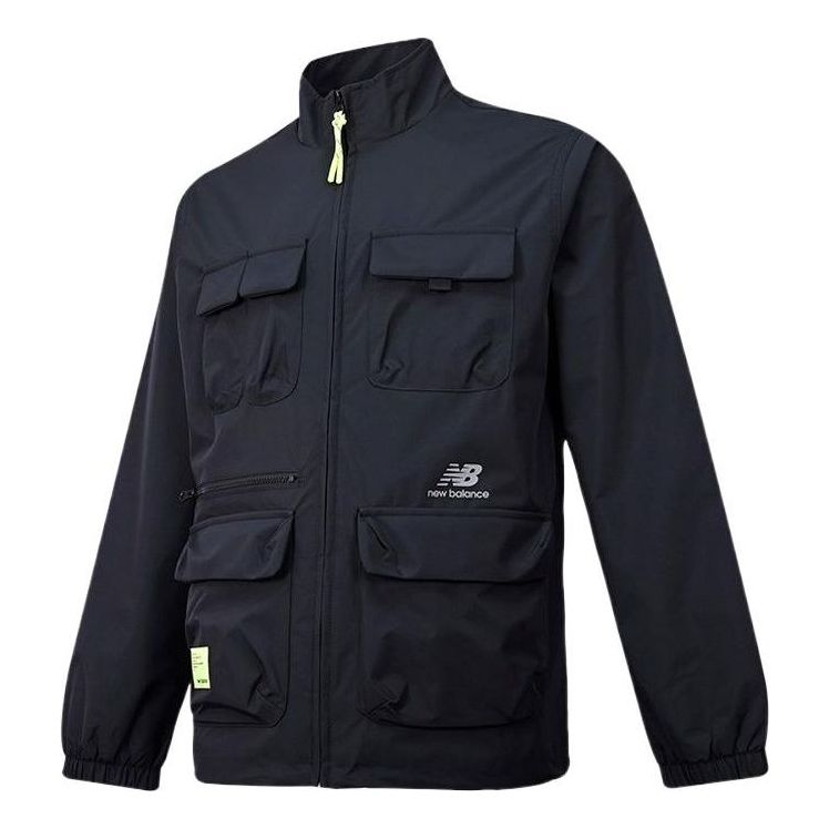 Vindjacka New Balance Multi Pocket Jacket Svart | AMJ21368-BK