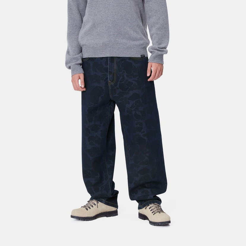Jeans Carhartt WIP Relaxed Fit Printed Cotton Canvas Pants Blå | I033755_3