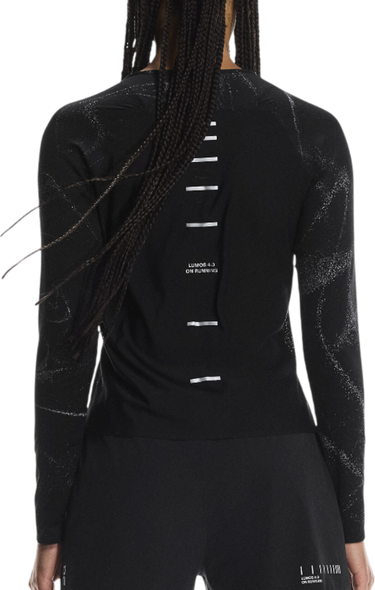 T-shirt On Running Long-Sleeve Performance T-Shirt Lumos DryTec Svart | 1wf30280553, 1