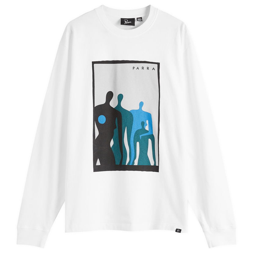 T-shirt By Parra Parra The Visitors Long Sleeve T-Shirt, Size Large Vit | 53225-WHT