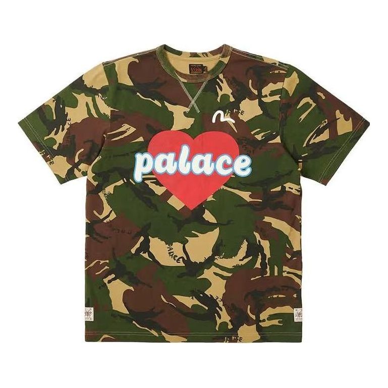 T-shirt Palace Evisu Heart Camo T-Shirt Grön | P24EVES004