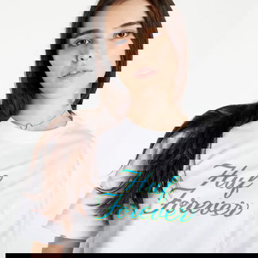 Crop top HUF Forever Crop Tee Vit | WTS0048 WHITE, 2