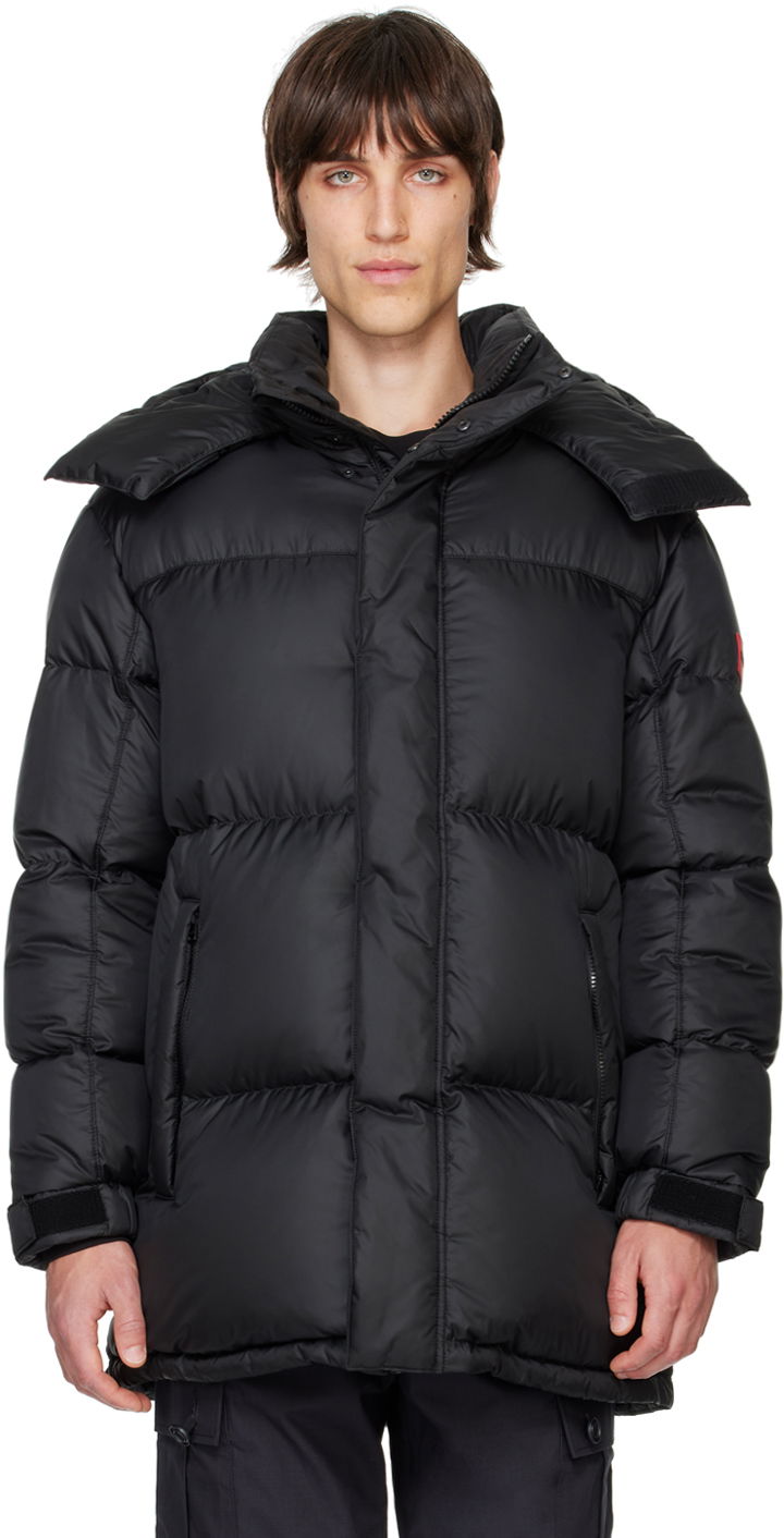 Pufferjacka BOSS Water-Repellent Down Jacket Svart | 50495811