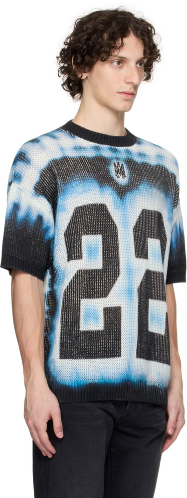 T-shirt AMIRI AMIRI '22' Tie Dye Knit T-Shirt Blå | AMKNTE1051, 1