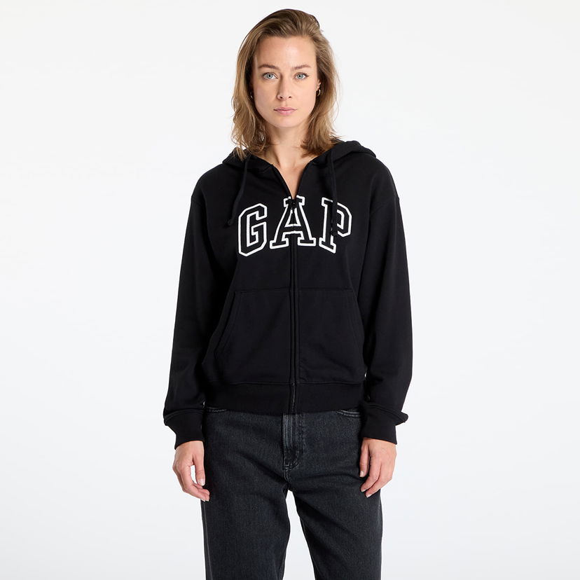 Sweatshirt GAP Logo Hoodie Svart | 727433-04
