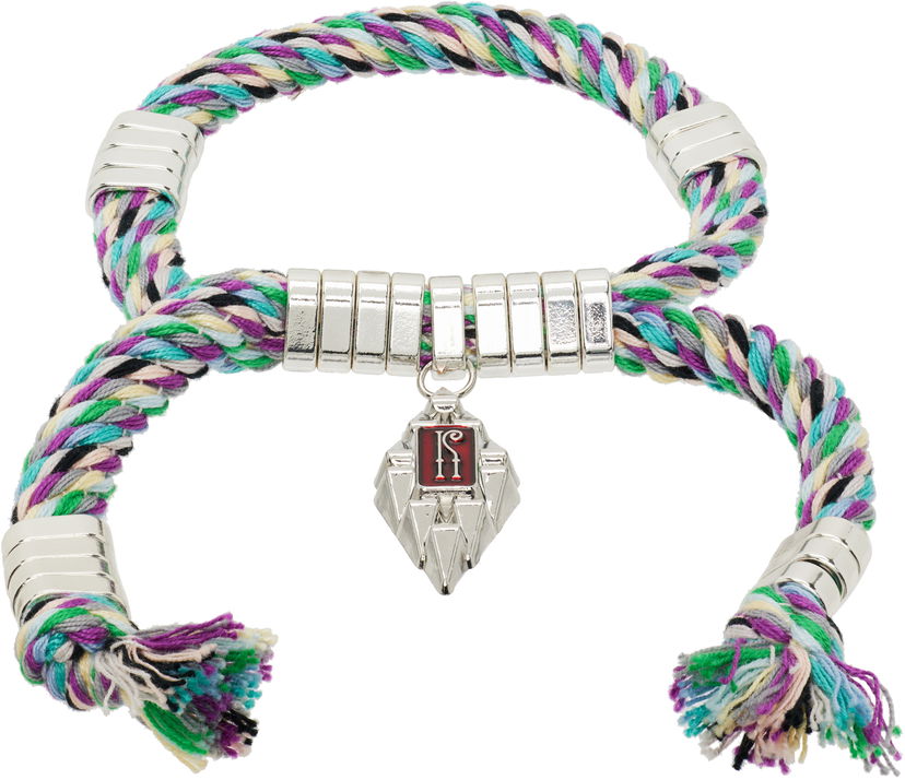 Armband KIKO KOSTADINOV Kiko Kostadinov Sable Arms Braided Rope Bracelet with Pendant Flerfärgad | KKWAW25BR02-203