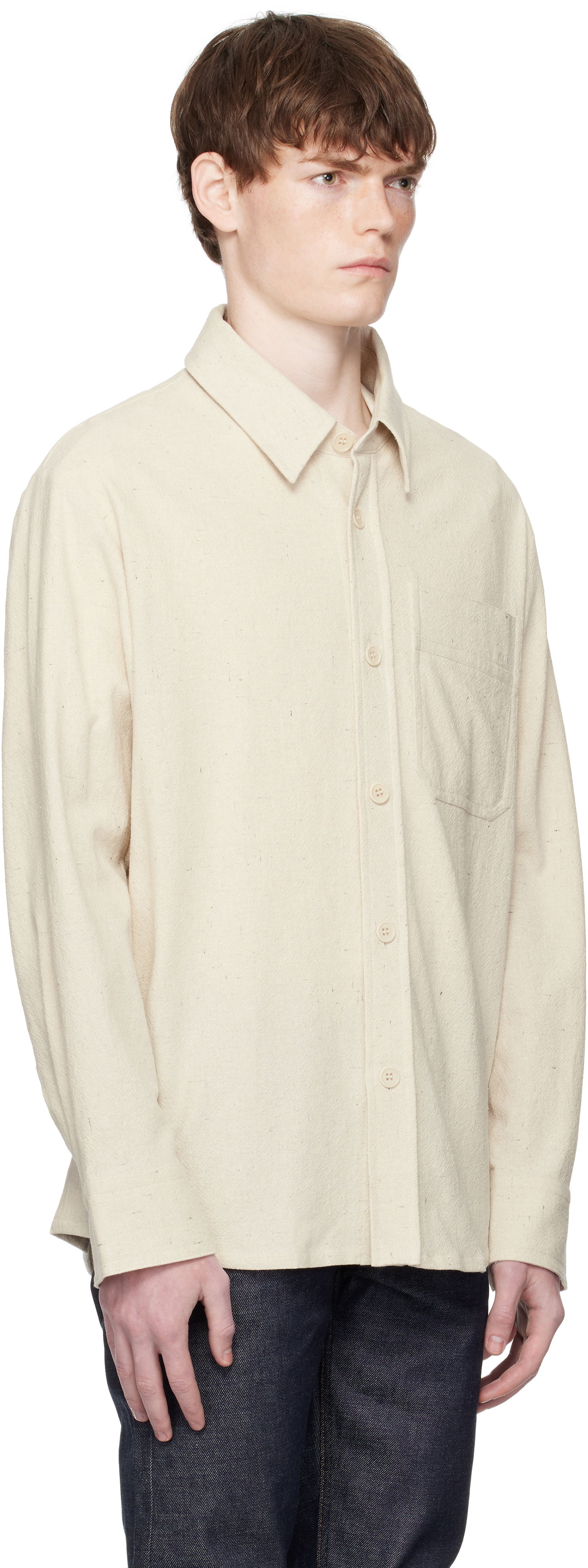 Skjorta A.P.C. A.P.C. Basile Overshirt Beige | COGEV-H02709, 1