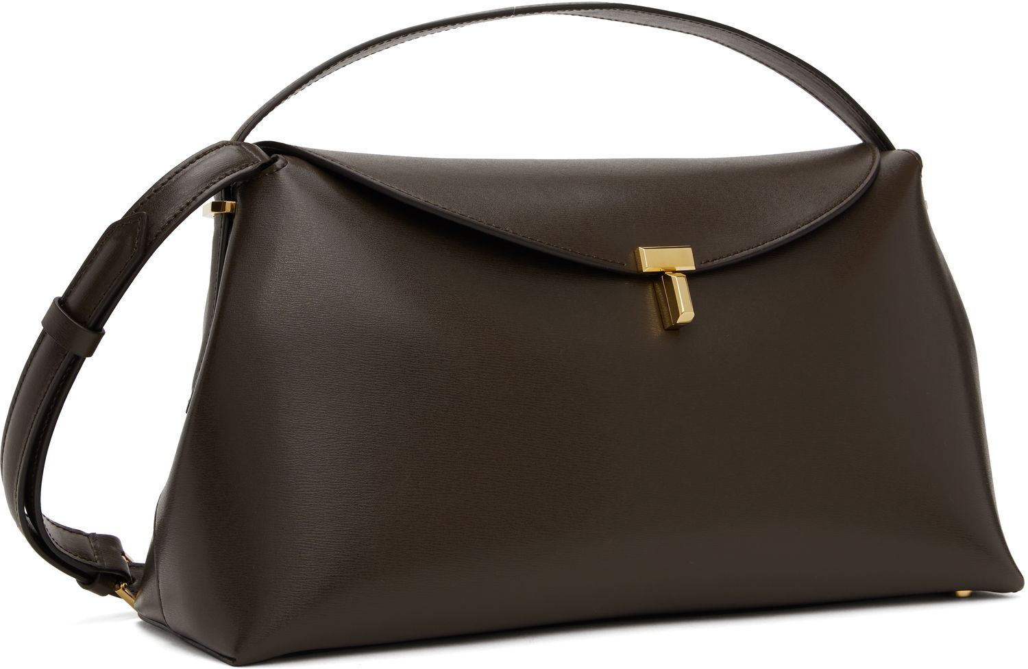 Handväska TOTEME Toteme T-Lock Top Handle Bag Brun | 244-WAL956-LE0025, 1