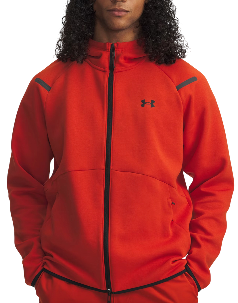 Sweatshirt Under Armour Unstoppable Fleece Full-Zip Hoodie Orange | 1389352-842