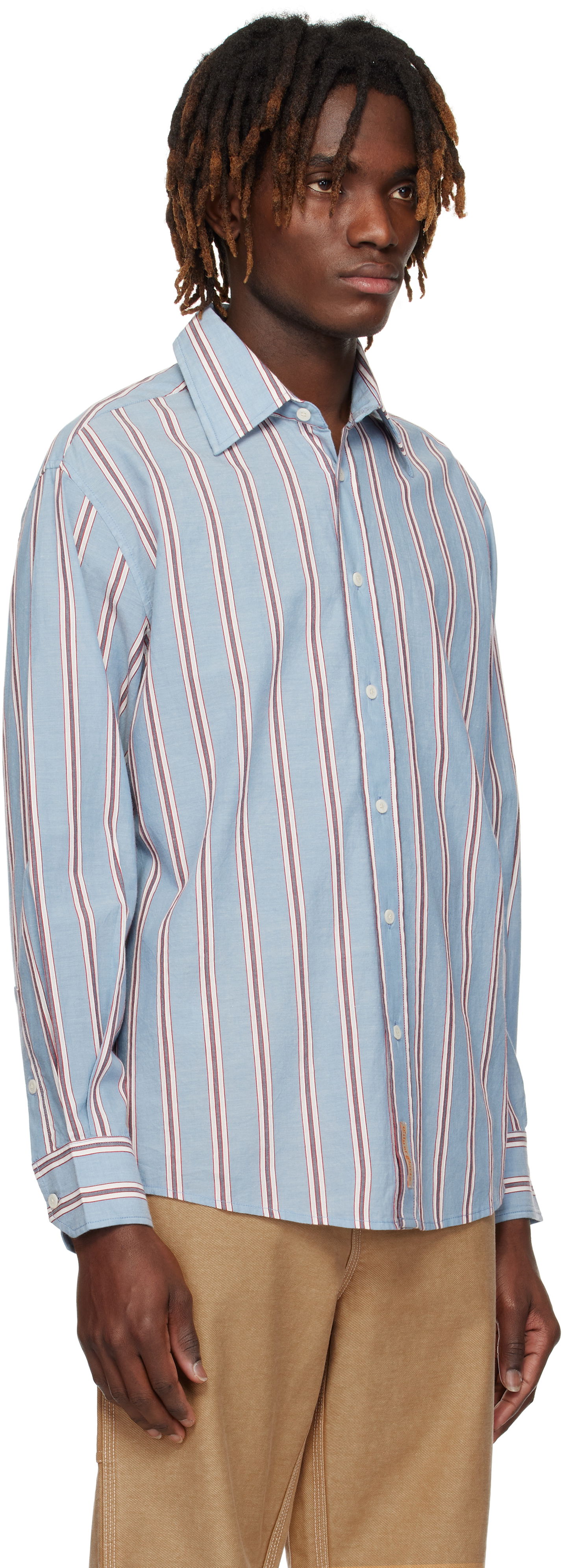 Skjorta Bode Bode Regatta Stripe Shirt Blå | MRS25SH026, 1