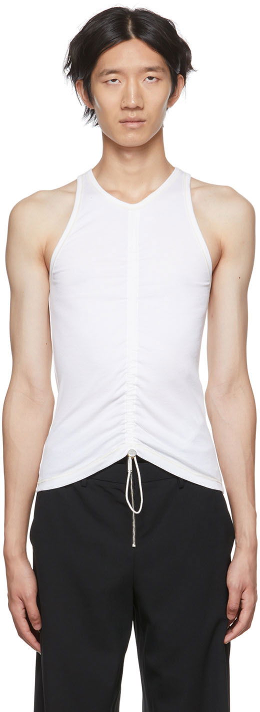 Linne Dion Lee Ruched Tank Top Vit | C3042S22, 0
