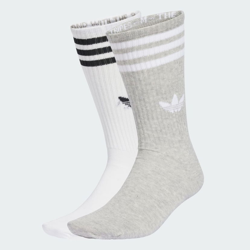 Strumpor adidas Performance 3-Stripes High Crew Socks - 3 Pairs Vit | JV7418