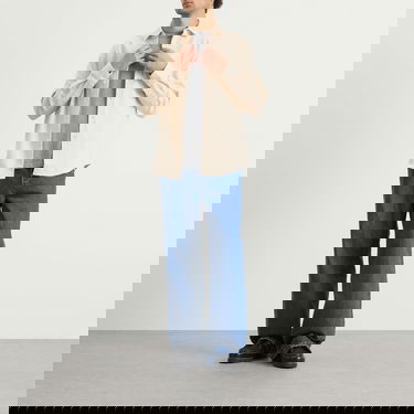 Skjorta Portuguese Flannel Portuguese Flannel Teca Flannel Shirt, Size Small Beige | AW25072-ECR, 4