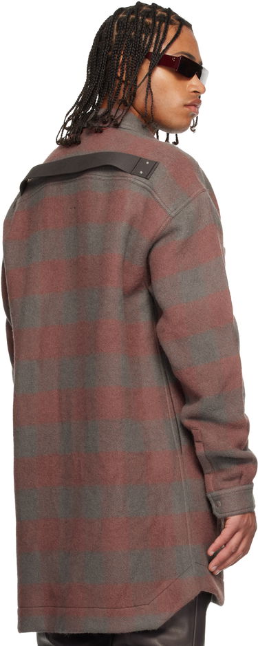 Skjorta Rick Owens Concordians Oversized Plaid Flannel Overshirt with Chest Pockets Flerfärgad | RU02E1739 WJP, 2