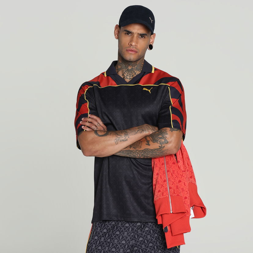 Polotröja Puma Road To Unity Loose Fit Graphic Football Jersey Svart | 629619_16