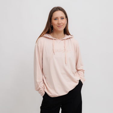 Sweatshirt GUESS Guess Lucia Hoodie Rosa | O5GQ00KCQP2-G6I6, 0