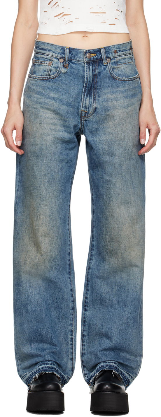 Jeans R13 R13 D'Arcy Loose Jeans Blå | R13WD038-D213C