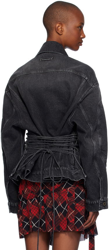 Jacka Jean Paul Gaultier Gaultier Lacing Denim Jacket Svart | 24/31-F-VE070LP-D016-06, 2