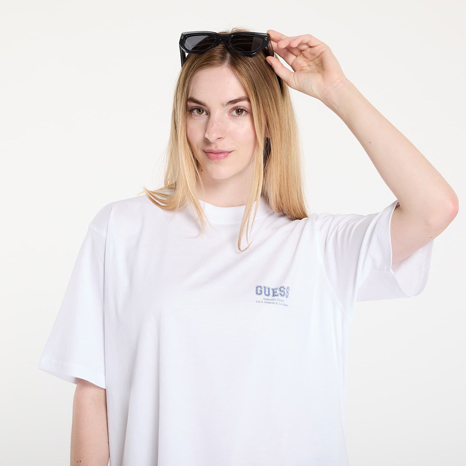 T-shirt GUESS GUESS Monochrome Graphic Tee Vit | W5YI10JA914-F0FA, 1