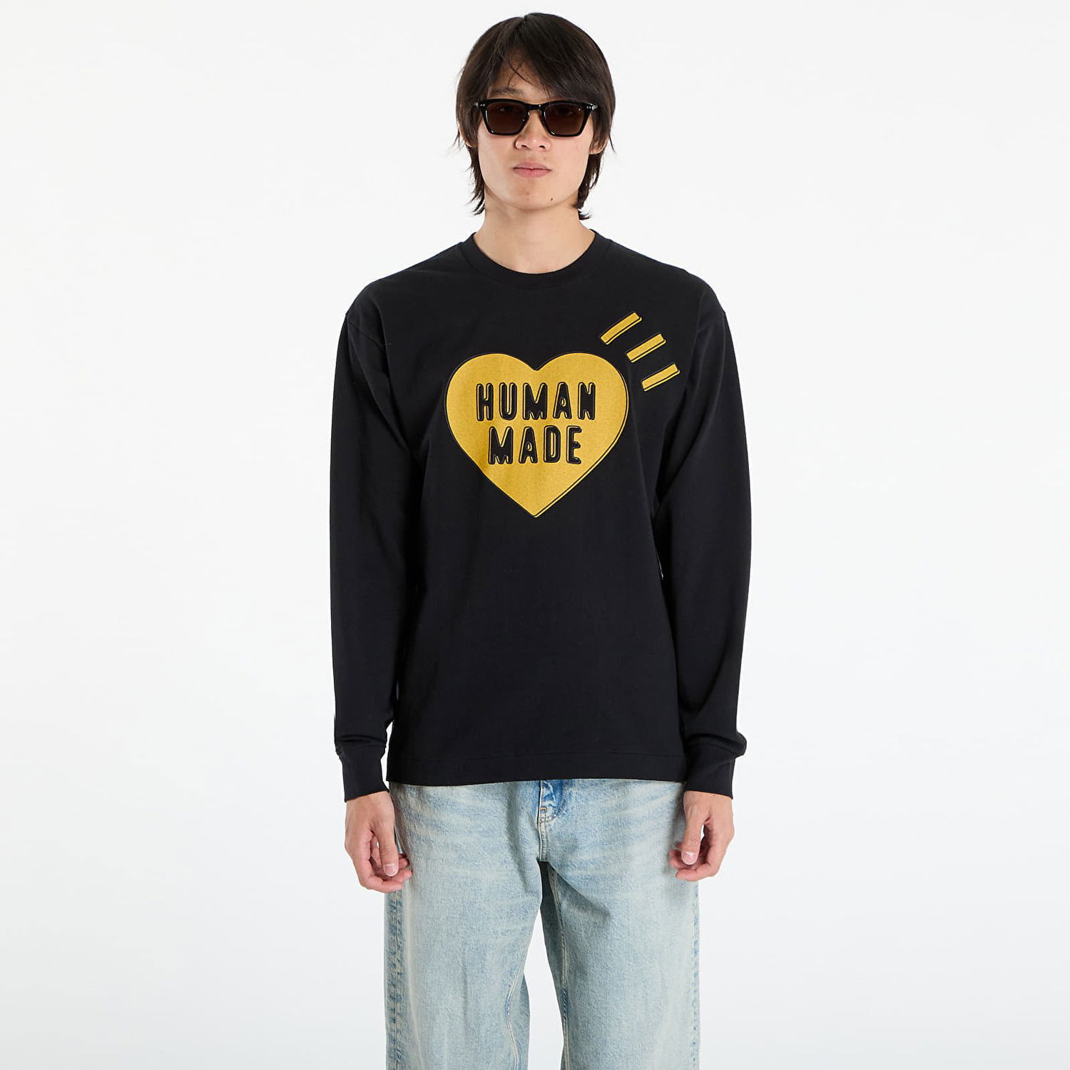 T-shirt Human Made HUMAN MADE Graphic Long Sleeve T-Shirt Svart | HM30CS044BK, 0