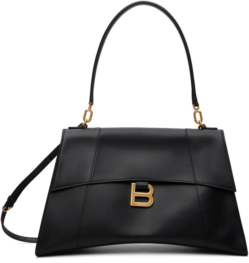 Handväska Balenciaga Balenciaga Medium Hourglass Bag Svart | 810733 2ABF9