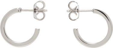 Örhängen Maison Margiela MM6 Numeric Minimal Signature Hoop Earrings Grå | SM6VG0072 P6469, 0