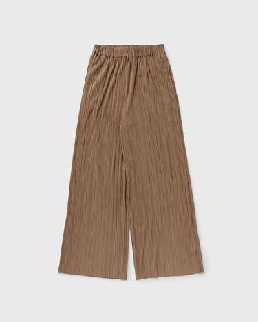 Byxor Samsoe Samsoe Samsøe & Samsøe UMA Pleated Wide-Leg Trousers, Size L Brun | F21200187-LEAD-GRAY, 0