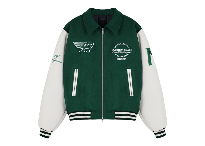 Jacka Represent Clo Represent Racing Team Varsity Jacket Racing Green Grön | M01143-62
