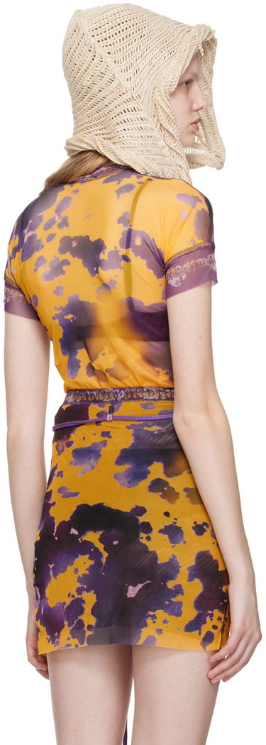 T-shirt Ottolinger Ottolinger Exclusive Mesh Tie-Dye T-Shirt Gul | 100116, 2