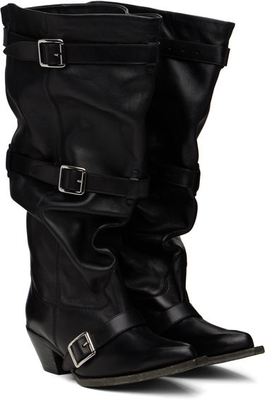 Skovård R13 R13 Buckled Slouch Cowboy Boots Svart | R13WS114-S153A, 3