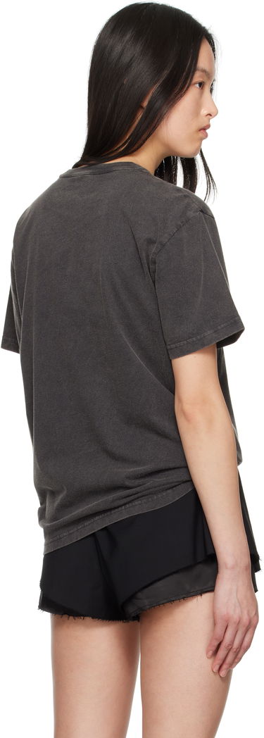 T-shirt Alexander Wang Alexander Wang.t Distressed Logo T-Shirt Grå | 4CC2251542, 2