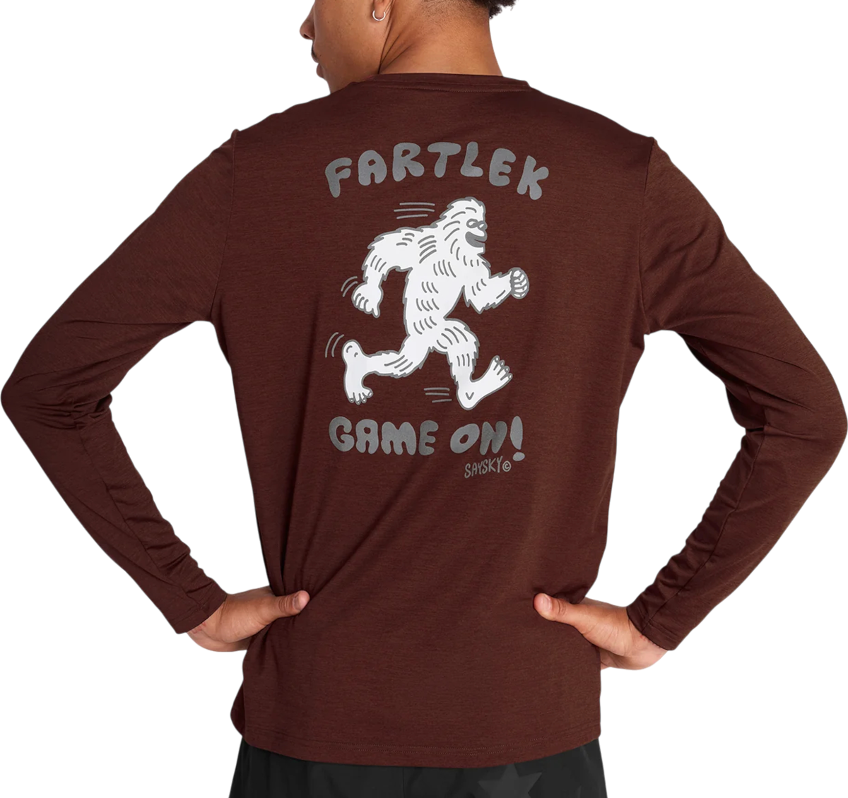 T-shirt Saysky Saysky Statement Pace Long Sleeve T-Shirt Brun | omrls20c5008-omrls20c5008, 1